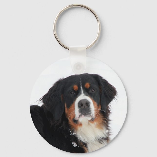 Bernese Mountain Dog Key Ring (Front)