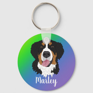 Bernese Mountain Dog Key Ring