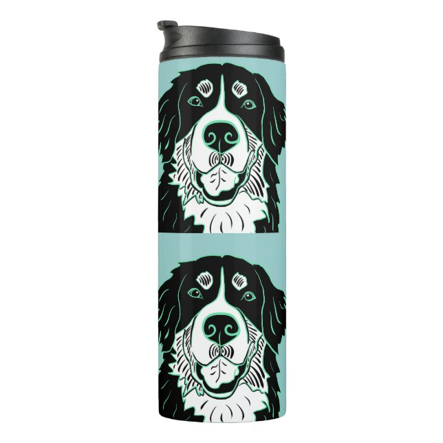 Bernese Mountain Dog Latte Mug (Rotated Right)