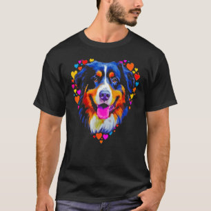 Bernese Mountain Dog Love Hearts T-Shirt