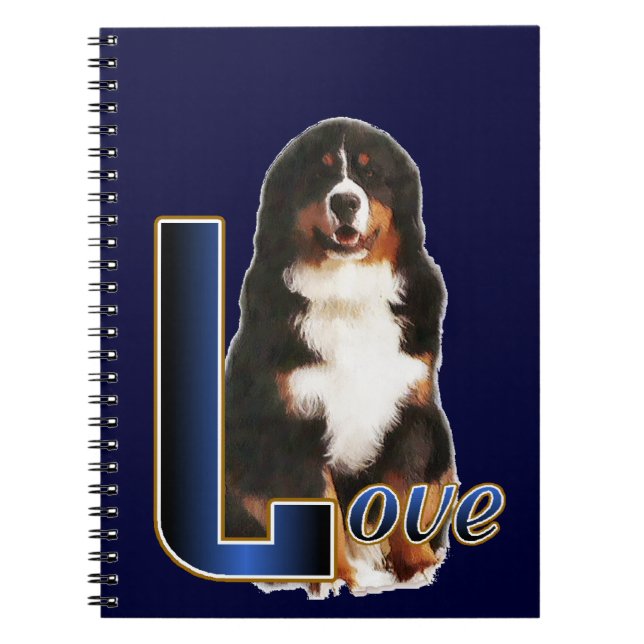 Bernese Mountain Dog Love Notebook (Front)