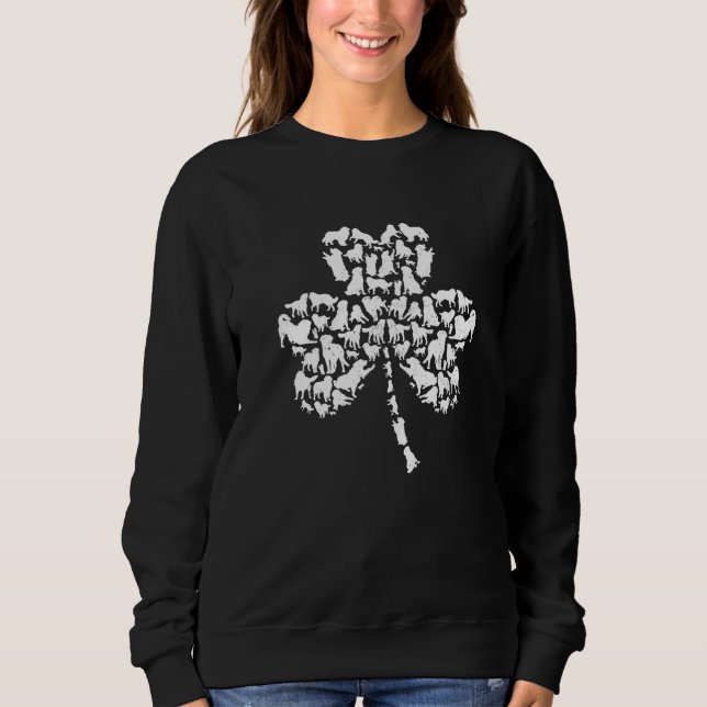 Bernese Mountain Dog Lover St Patrick S Day Puppy  Sweatshirt (Front)