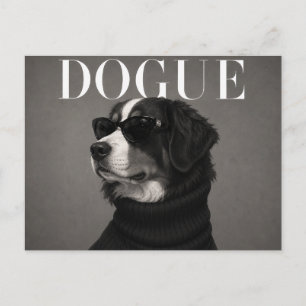 Bernese Mountain Dog Luxury Fashion Postcard