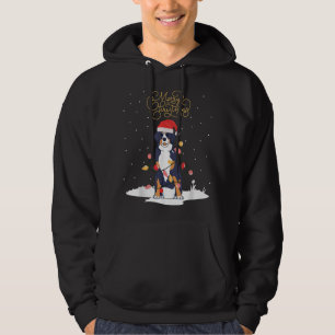 Bernese Mountain Dog Merry Christmas Berner Xmas C Hoodie