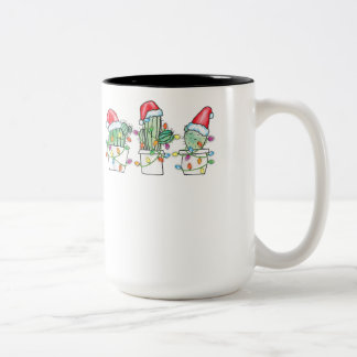 Bernese Mountain Dog Merry Christmas Berner Xmas C Two-Tone Coffee Mug