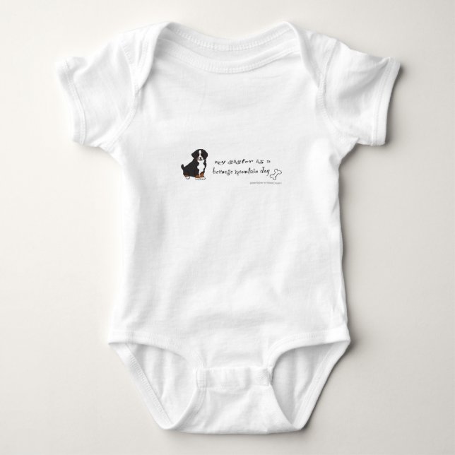 bernese mountain dog - more breeds baby bodysuit (Front)