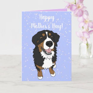 Bernese Mountain Dog Mother’s Day  Card