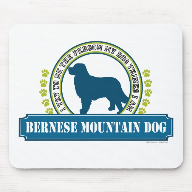 Bernese Mountain Dog Mouse Mat (Front)