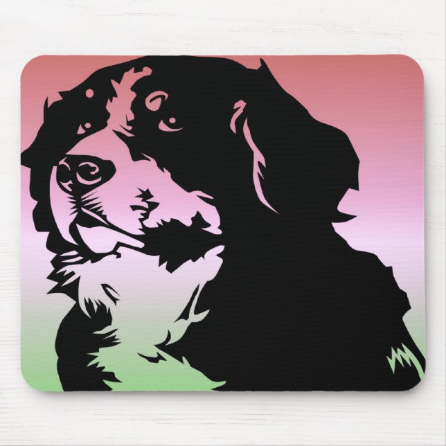 Bernese Mountain Dog Mouse Mat (Front)