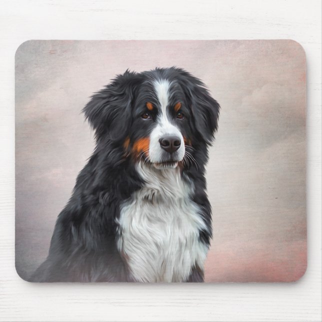 Bernese Mountain Dog Mouse Mat (Front)