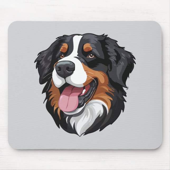 Bernese Mountain Dog Mouse Mat (Front)