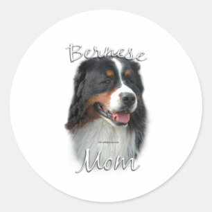 Bernese Mountain Dog Mum 2 Classic Round Sticker