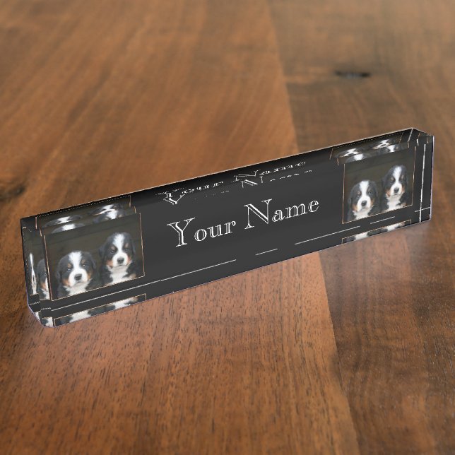 Bernese Mountain Dog Nameplate (Side)