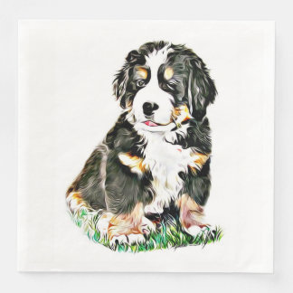 Bernese Mountain Dog Napkin