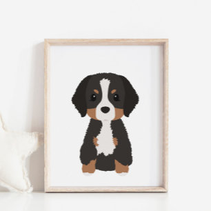 Bernese Mountain Dog Nursery & Kids Decor Poster
