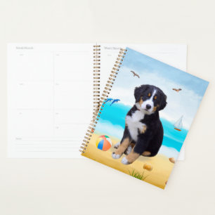 Bernese Mountain Dog on Beach Planner