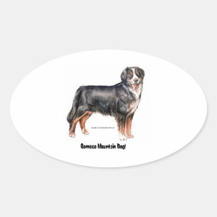 Bernese Mountain Dog Oval Sticker