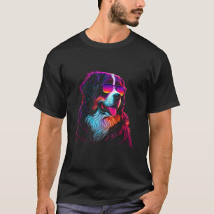 Bernese Mountain Dog owner Vaporwave Notorious DJ T-Shirt