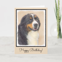 Bernese Mountain Dog Painting - Original Dog Art