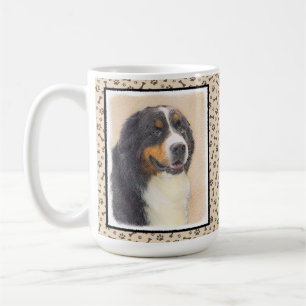 Bernese Mountain Dog Painting - Original Dog Art Coffee Mug
