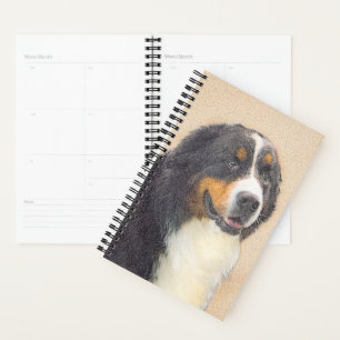 Bernese Mountain Dog Painting - Original Dog Art Planner