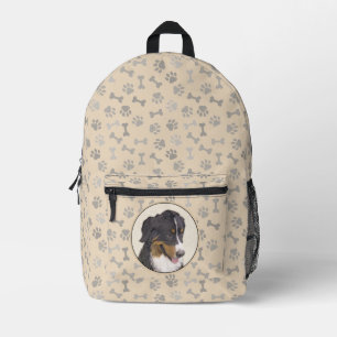 Bernese Mountain Dog Painting - Original Dog Art Printed Backpack