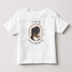 Bernese Mountain Dog Painting - Original Dog Art Toddler T-Shirt