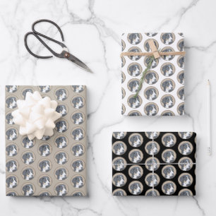 Bernese Mountain Dog Painting - Original Dog Art Wrapping Paper Sheet