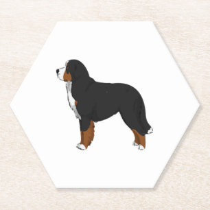 Bernese Mountain Dog Paper Coaster