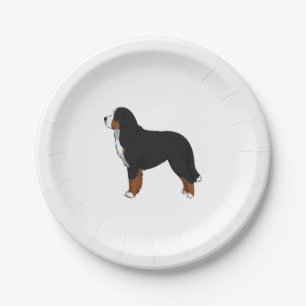 Bernese Mountain Dog Paper Plate