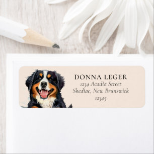 Bernese Mountain Dog Personalized Address