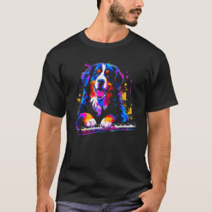 Bernese Mountain Dog Pianist T-Shirt