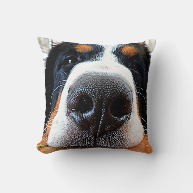 Bernese Mountain Dog Pillow (Front)
