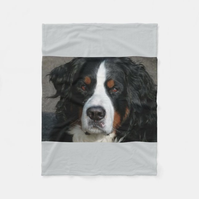 bernese mountain dog.png fleece blanket (Front)