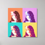 Bernese Mountain Dog Pop Art Canvas Print<br><div class="desc">Bernese Mountain Dog Pop Art</div>