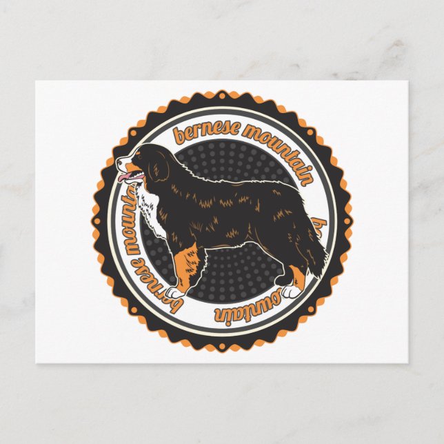 Bernese Mountain Dog Postcard (Front)