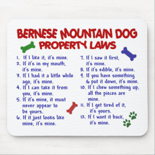 BERNESE MOUNTAIN DOG Property Laws 2 Mouse Mat