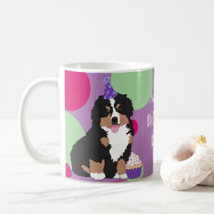 Bernese Mountain Dog Puppy Birthday Coffee Mug