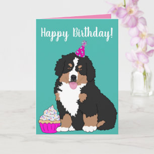 Bernese Mountain Dog Puppy Card