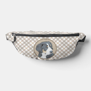 Bernese Mountain Dog Puppy Painting Cute Pet Art Bum Bags