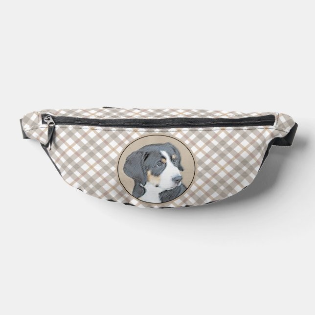 Bernese Mountain Dog Puppy Painting Cute Pet Art Bum Bags (Lay Down)