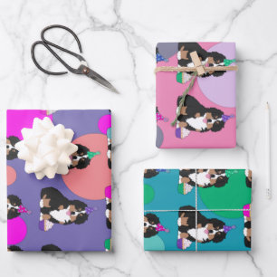 Bernese Mountain Dog Puppy Wrapping Paper Sheets