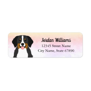 Bernese Mountain Dog Return Address Labels