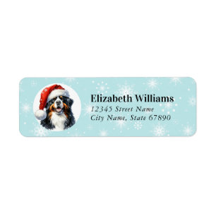 Bernese Mountain Dog Return Address Labels