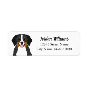 Bernese Mountain Dog Return Address Labels