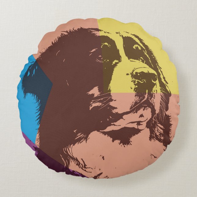 Bernese Mountain Dog   Round Cushion (Front)
