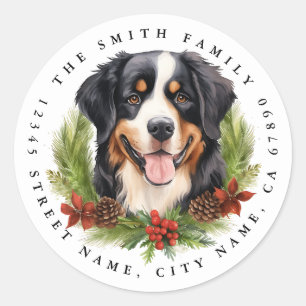Bernese Mountain Dog Round Stickers