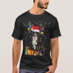 Bernese Mountain Dog Santa Hat Reindeer Christmas  T-Shirt<br><div class="desc">Bernese Mountain Dog Santa Hat Reindeer Christmas Lover Gift</div>