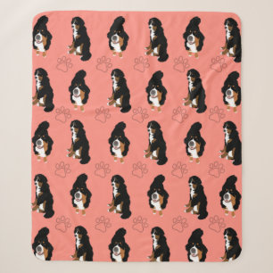 Bernese Mountain Dog Sherpa Blanket