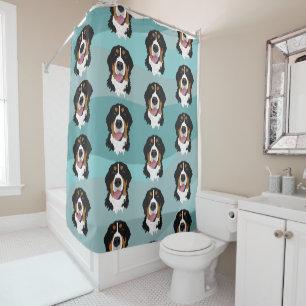 Bernese Mountain Dog Shower Curtain